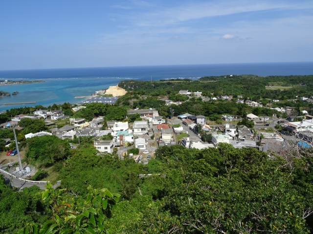 宮城島の一望
