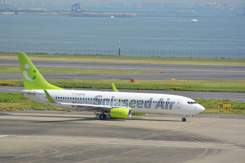 ソラシドエアの飛行機